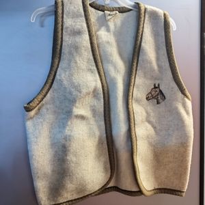 Monarca Wool Blend Western Riding Vest Mens Size L